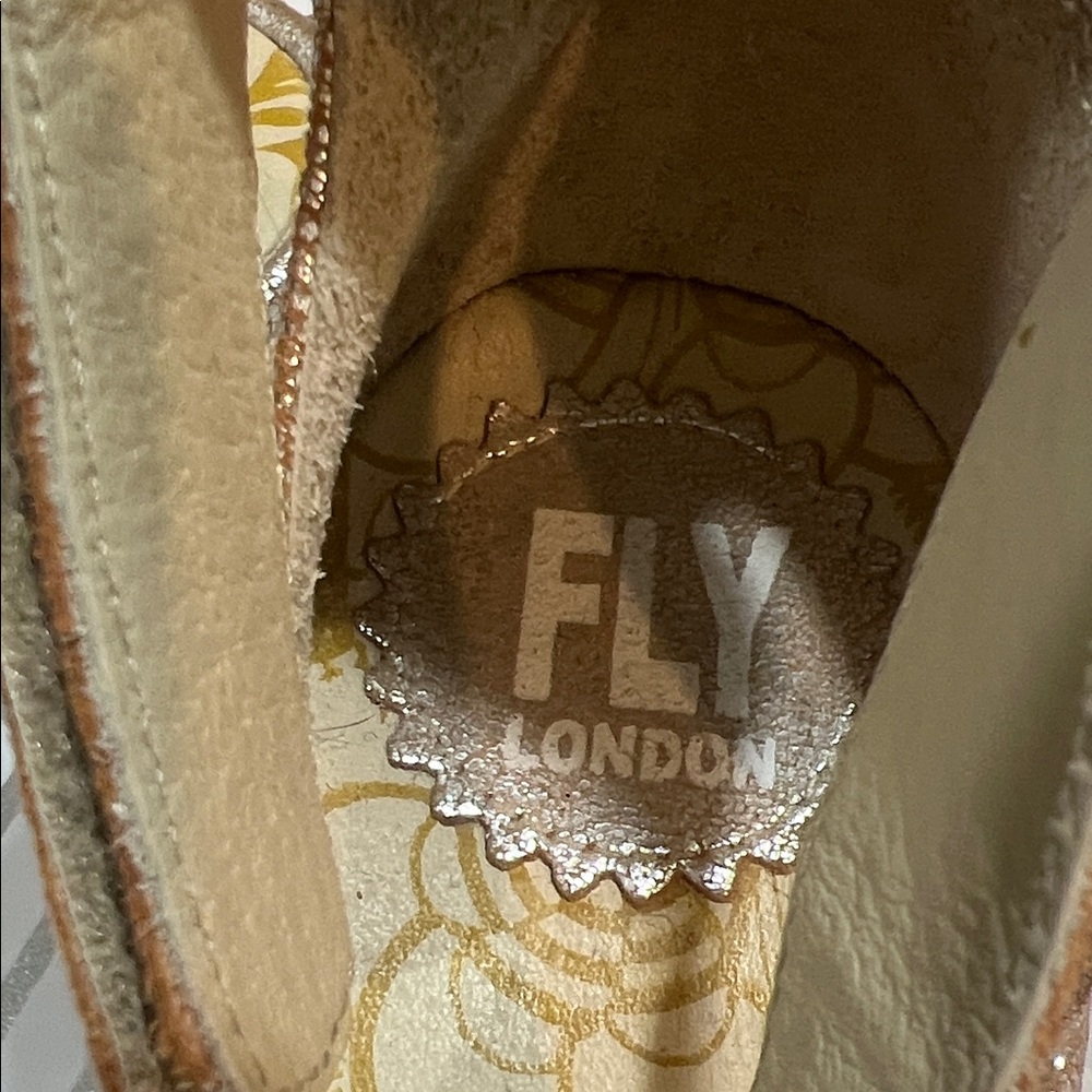 Fly London Women's Metallic Espadrilles - Picture 2 of 7